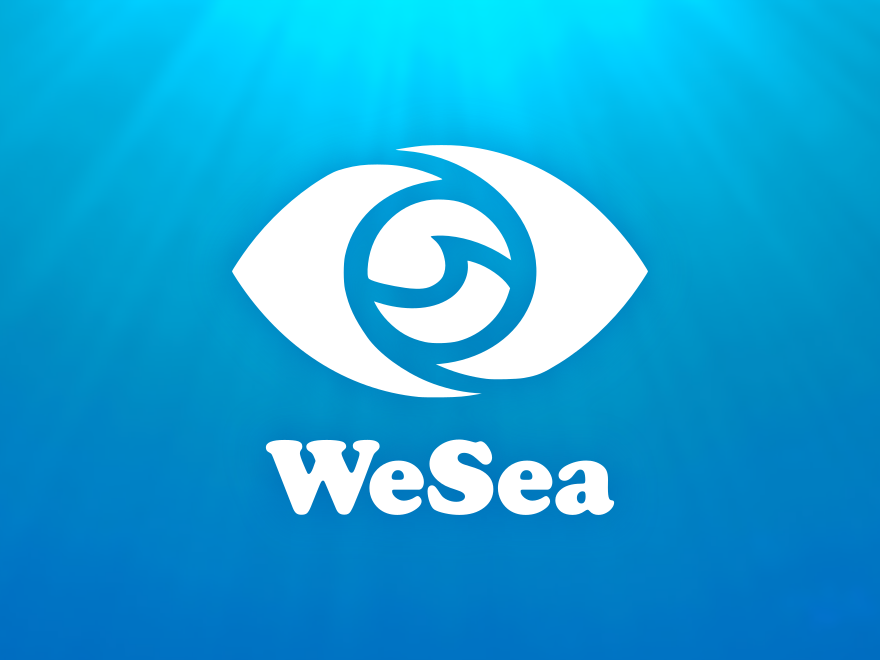 WeSea blue impact logo
